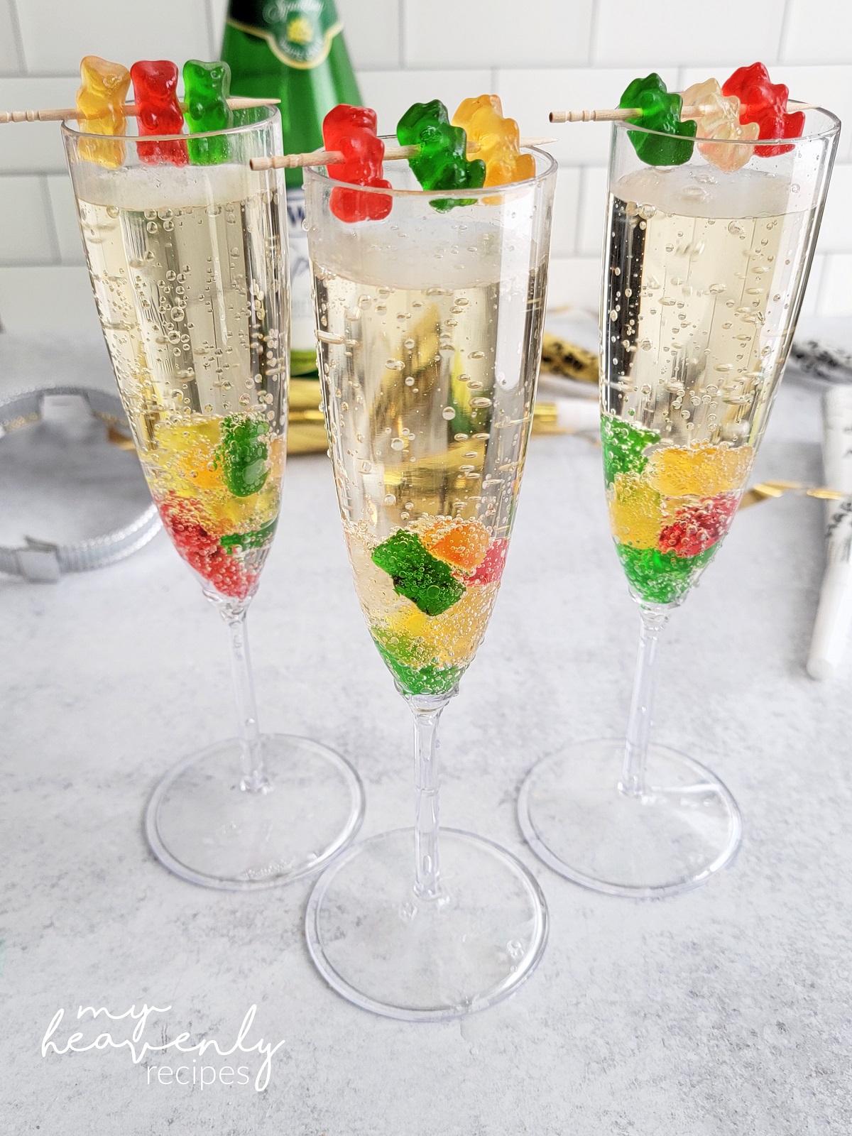 Gummy Bear Drinks for New Year’s Eve