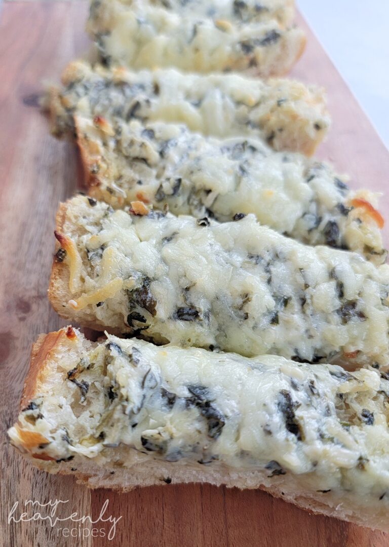 Lazy Spinach Artichoke Bread Appetizer My Heavenly Recipes