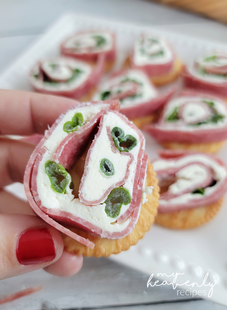 Salami Cream Cheese Cracker Bites My Heavenly Recipes
