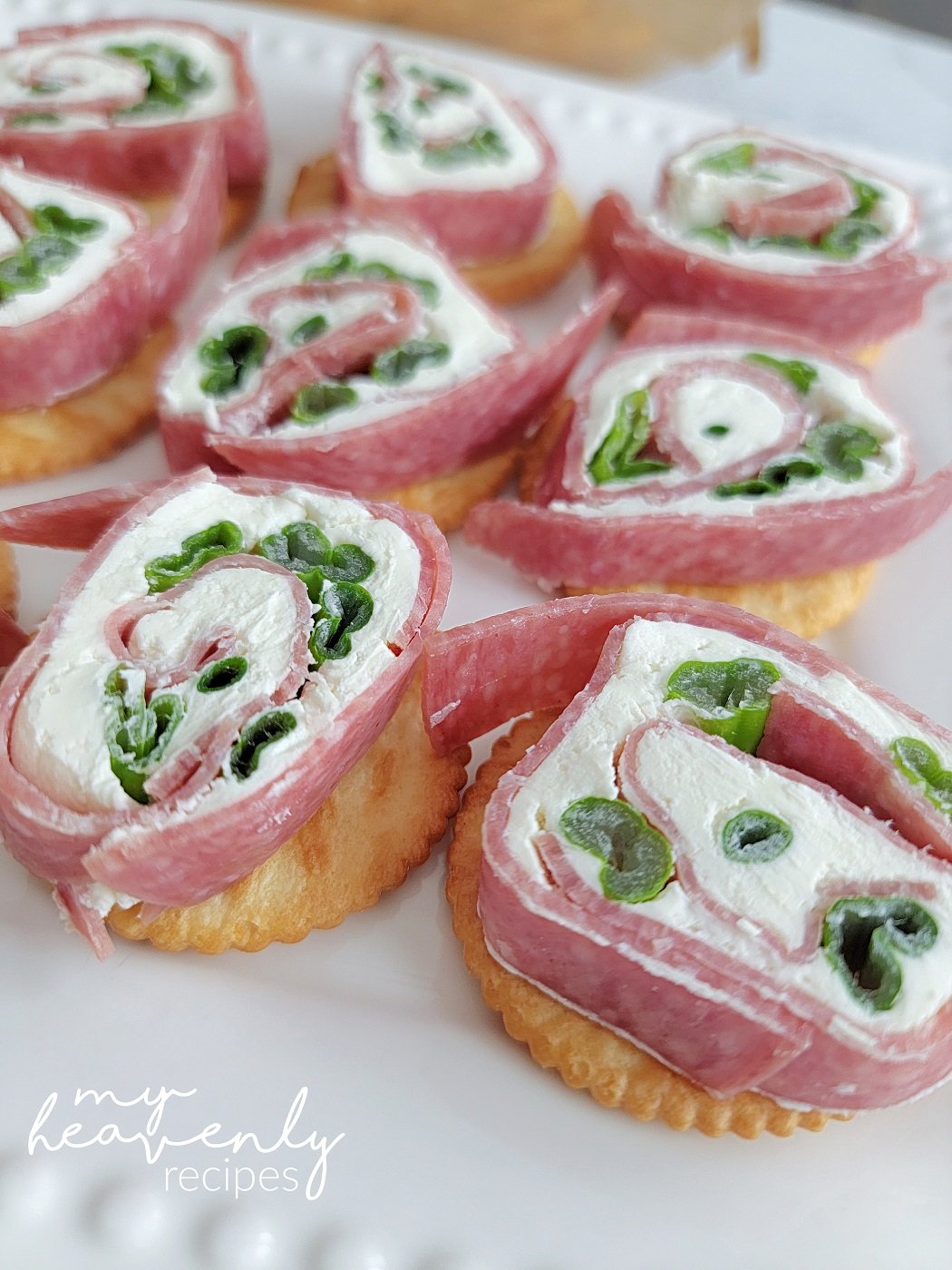Salami Cream Cheese Cracker Bites My Heavenly Recipes