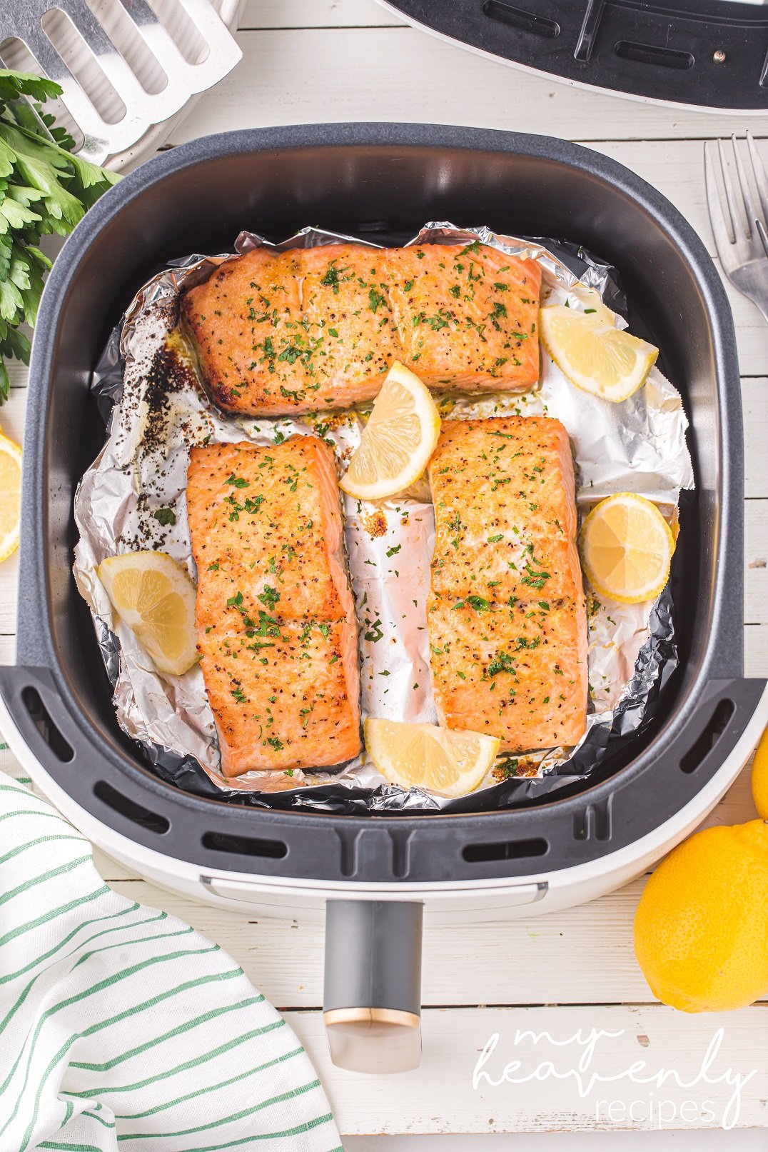 Air Fryer Salmon Recipe My Heavenly Recipes