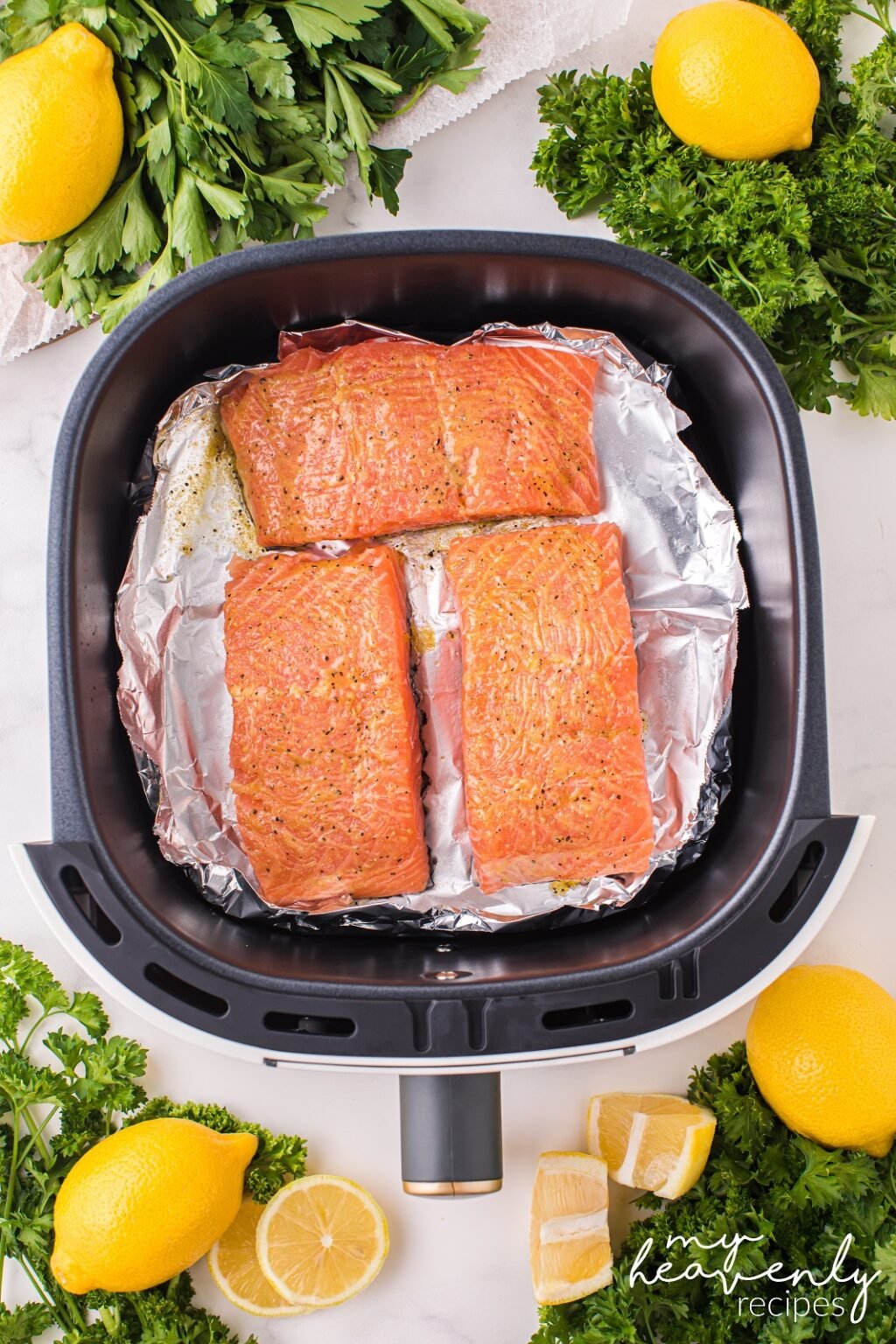 Air Fryer Salmon Recipe My Heavenly Recipes