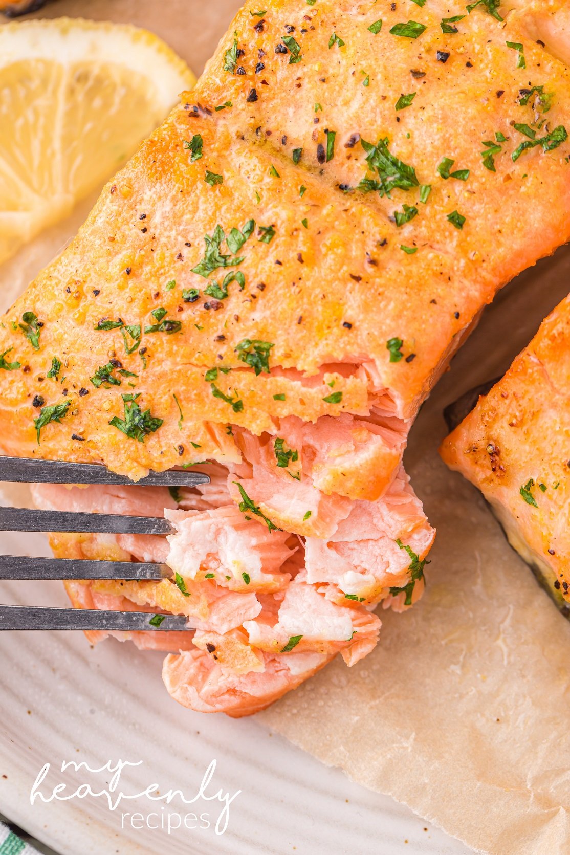 Air fryer salmon recipe my heavenly recipes