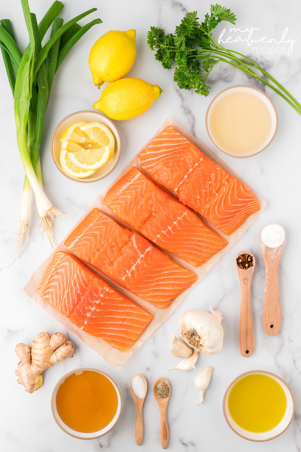 Honey Garlic Salmon Recipe - My Heavenly Recipes