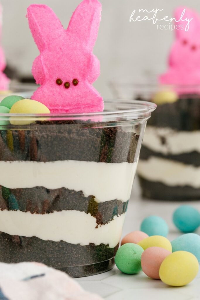 Peeps Dirt Cups - Fake Ginger