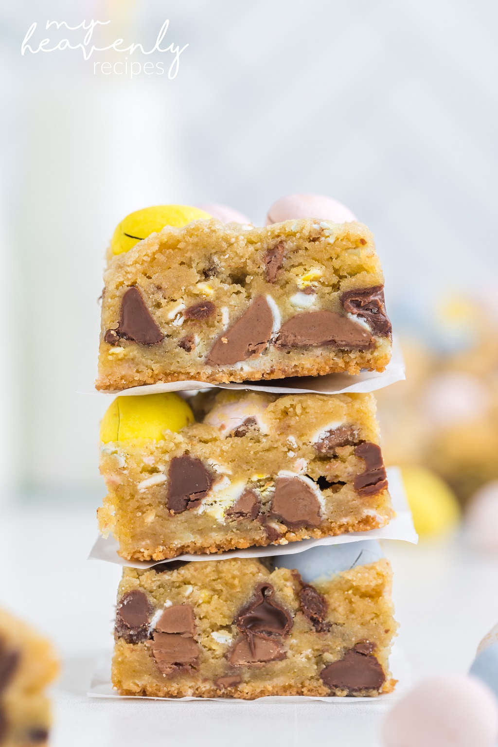 Mini Egg Cookie Bars For Easter My Heavenly Recipes