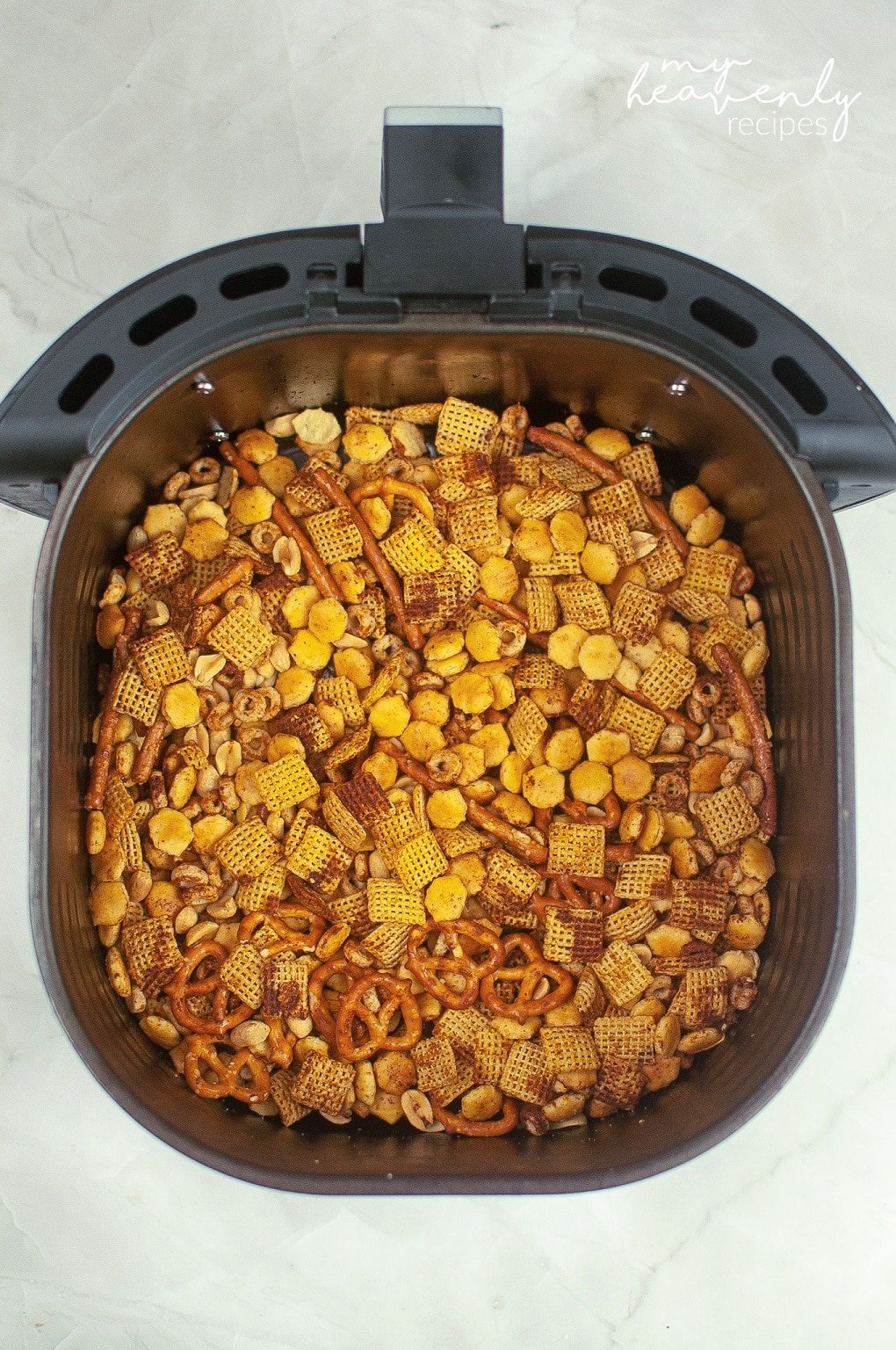 Air Fryer Chex Mix Recipe My Heavenly Recipes