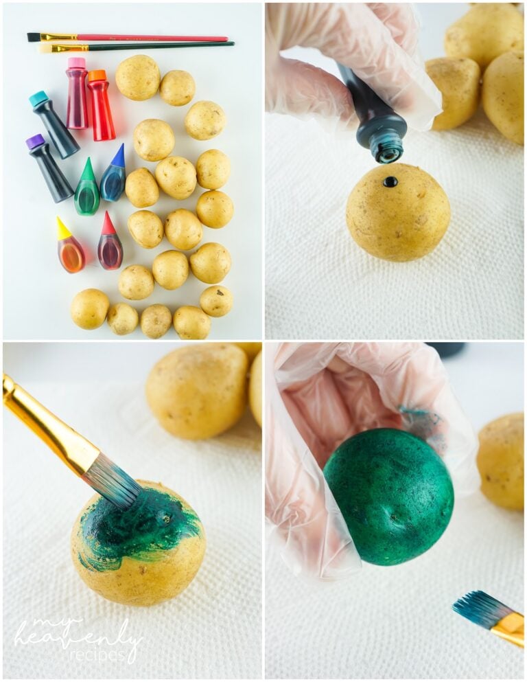 Potato Easter Egg Decorating My Heavenly Recipes