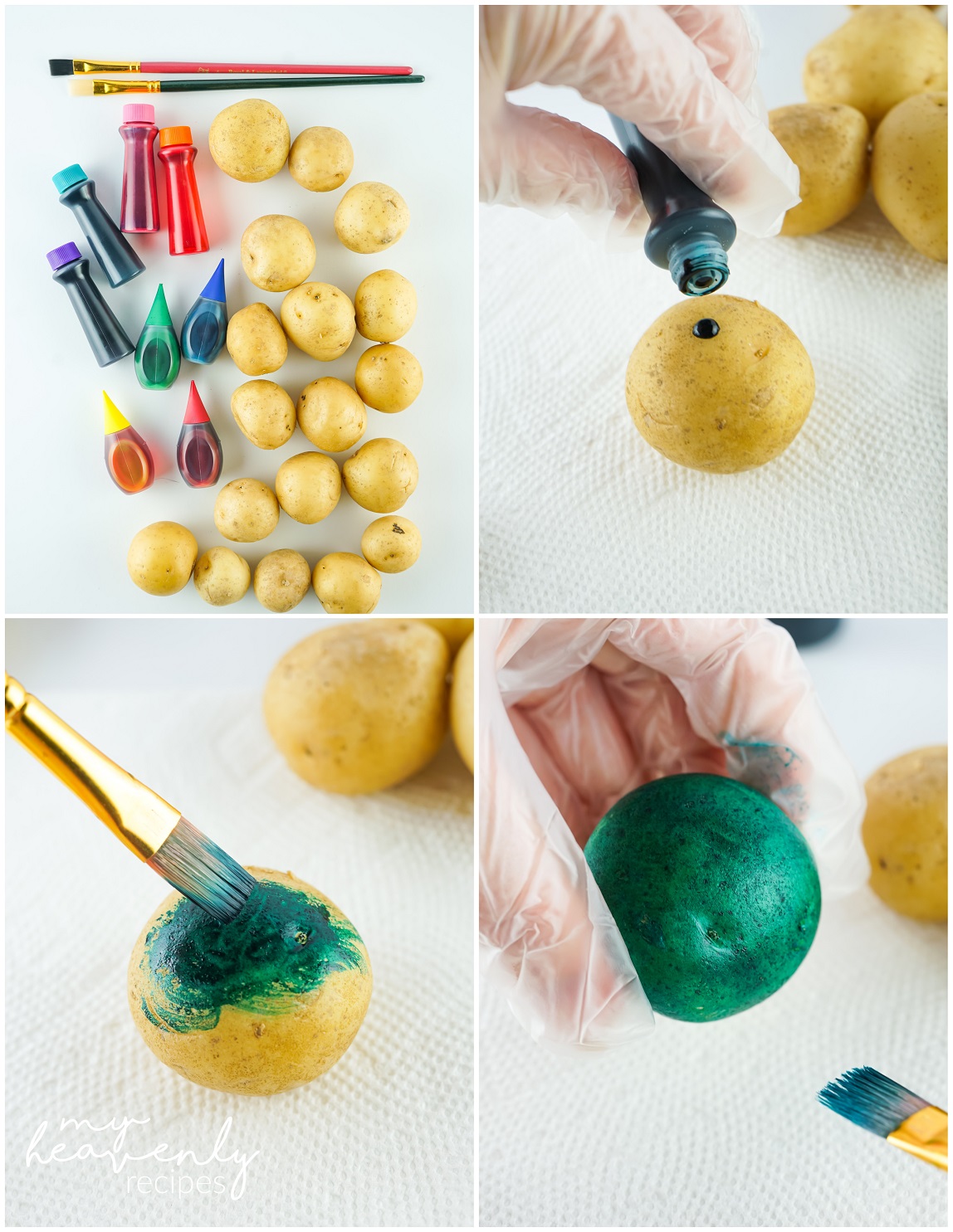 Potato Easter Egg Decorating My Heavenly Recipes