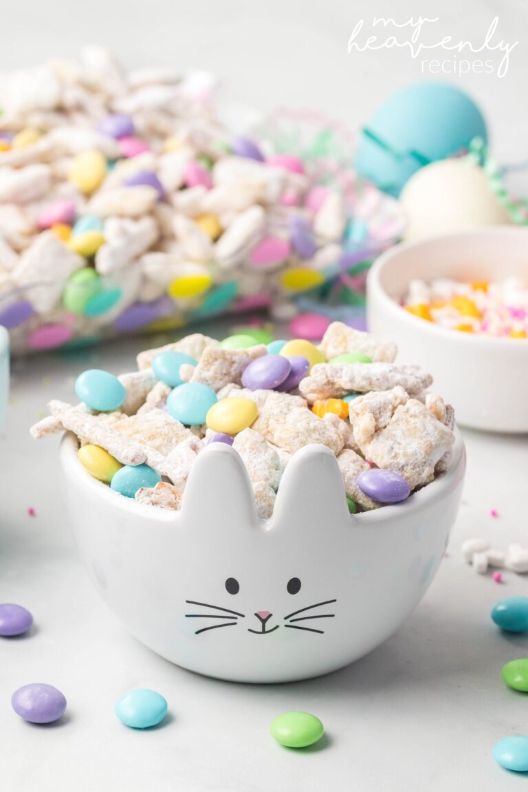 Easter Bunny Bait (Puppy Chow Mix) - My Heavenly Recipes