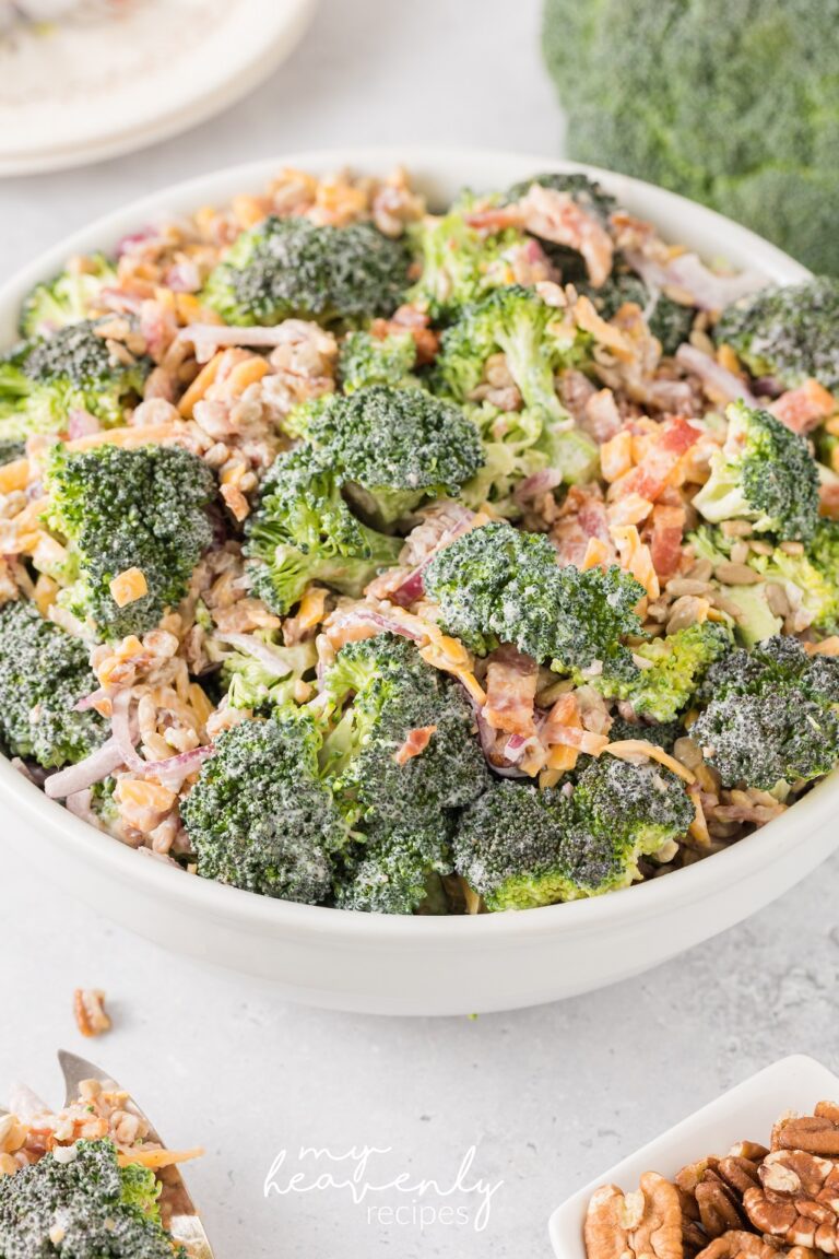 Keto Broccoli Salad Recipe - My Heavenly Recipes