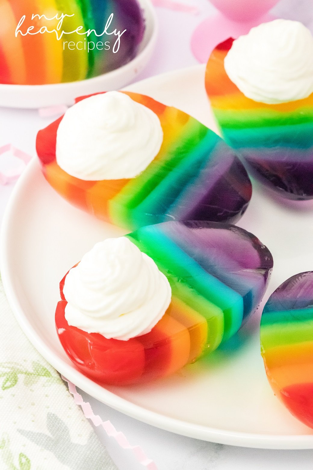 Rainbow Jello Easter Eggs My Heavenly Recipes