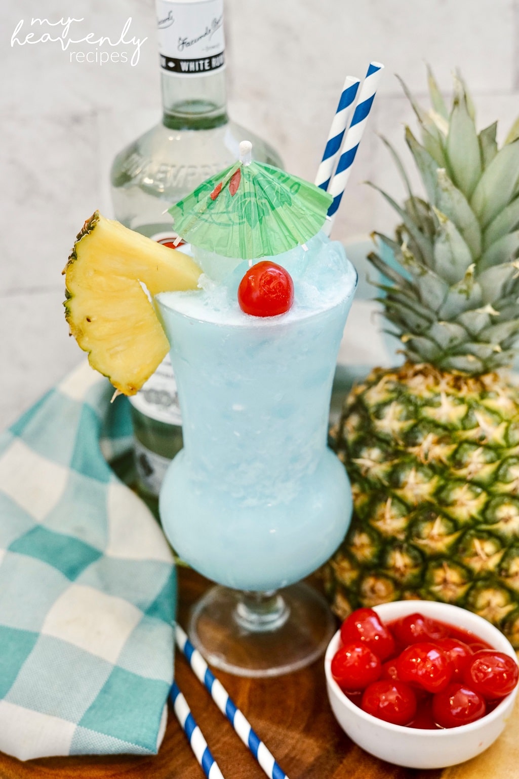 Frozen Blue Hawaiian Drink