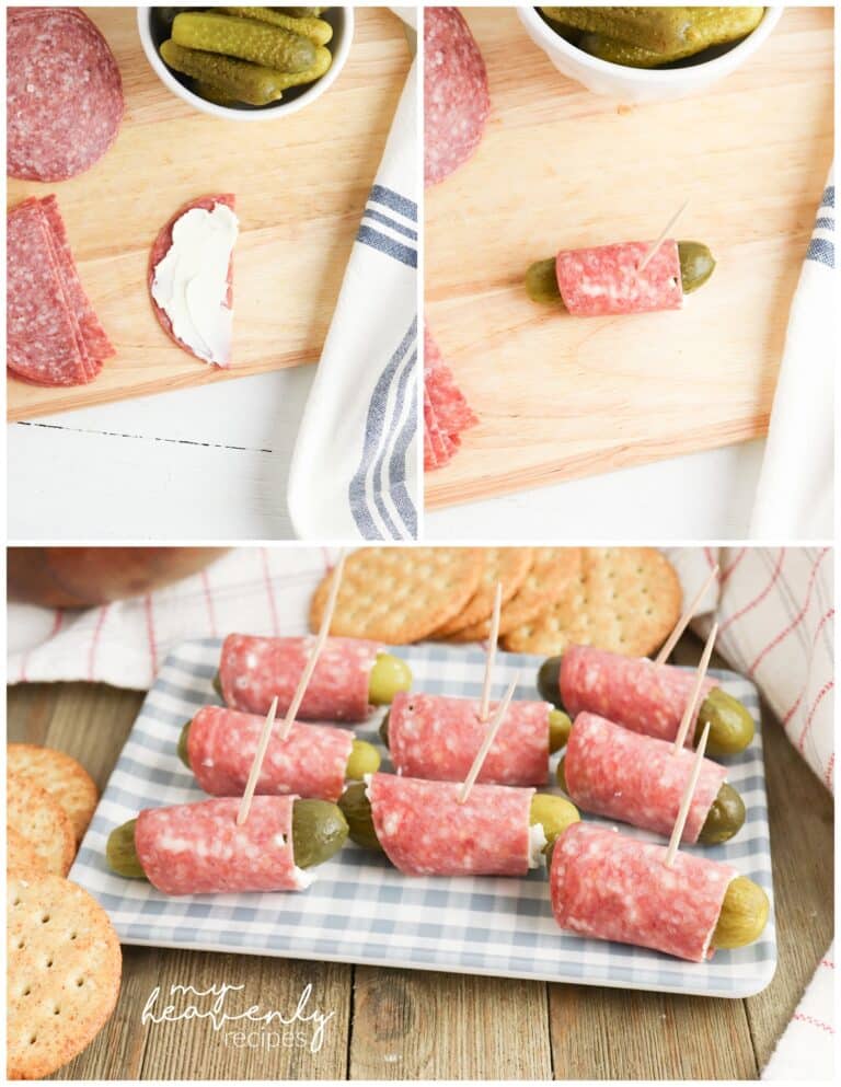 Salami Pickle Roll Ups My Heavenly Recipes