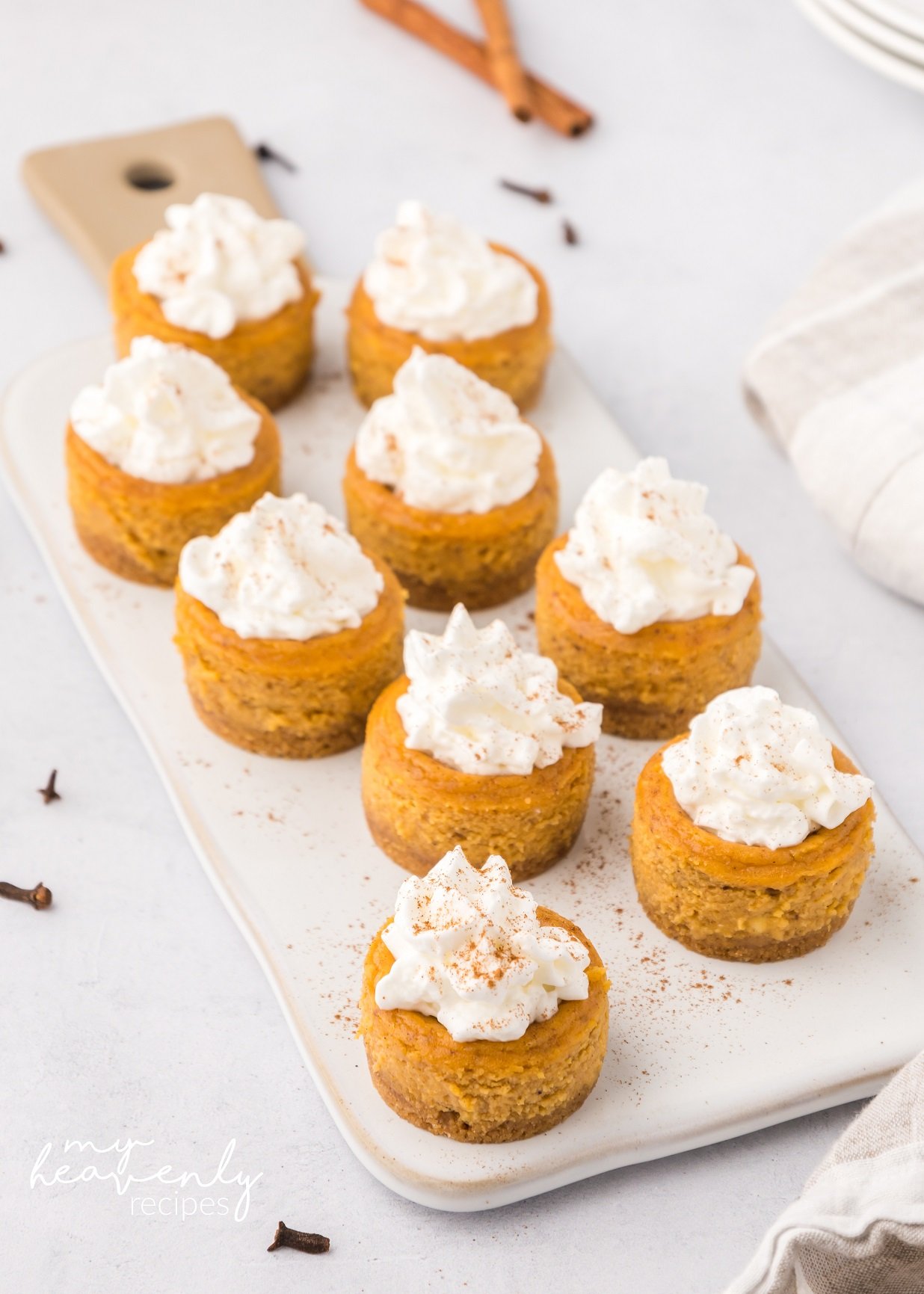 Mini Pumpkin Cheesecakes My Heavenly Recipes 8053