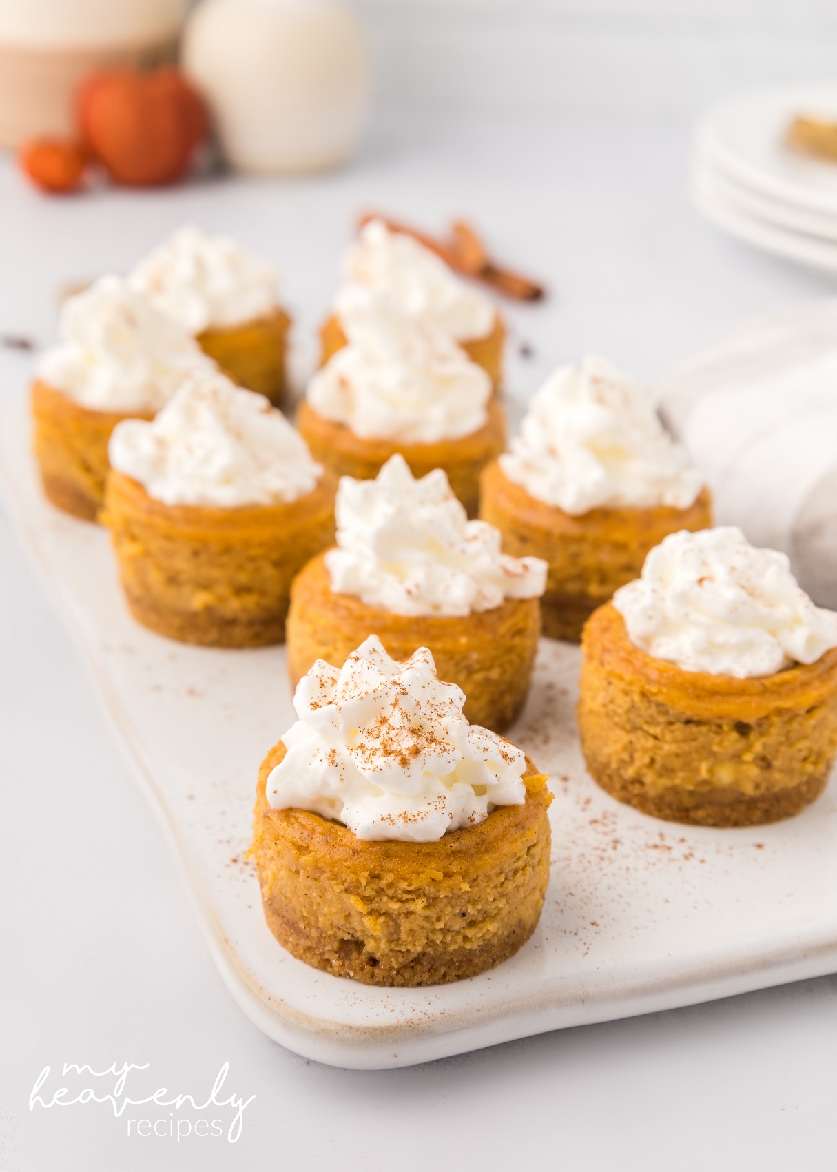 Mini Pumpkin Cheesecakes