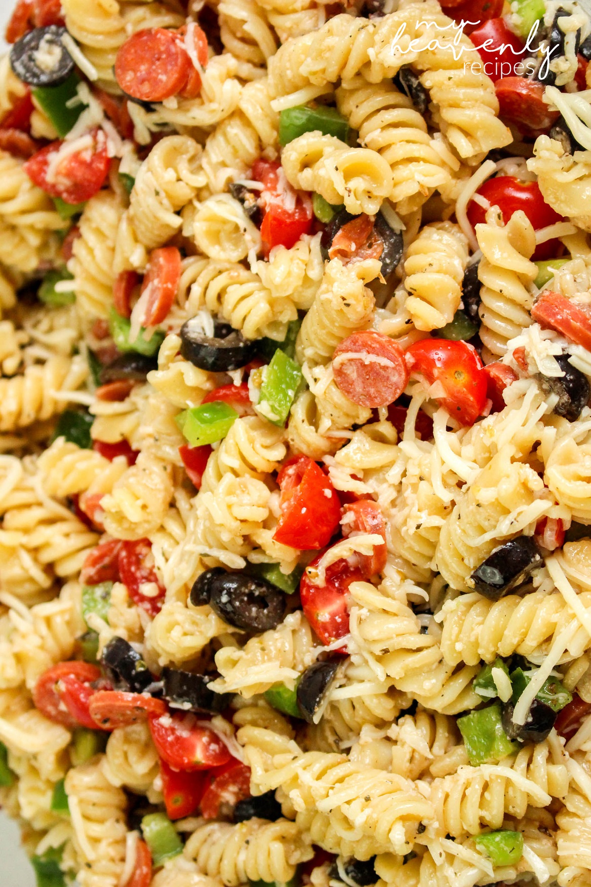 Pepperoni Pasta Salad My Heavenly Recipes