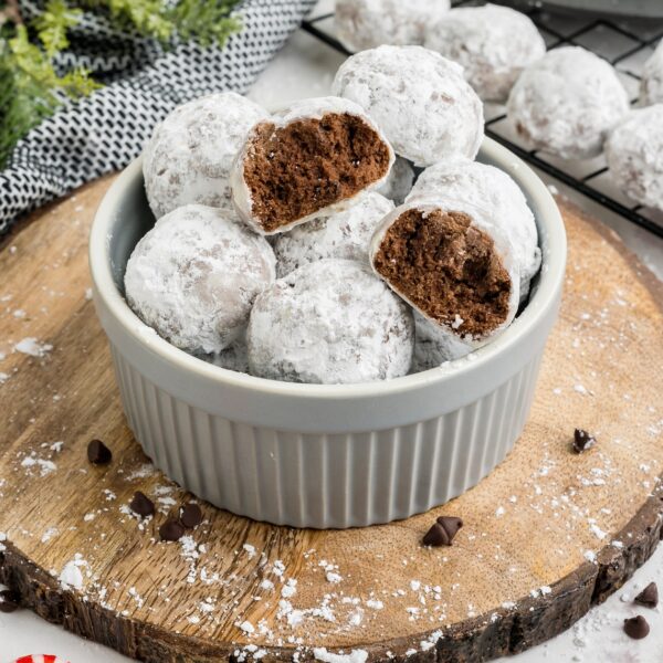 Chocolate Snowball Cookies My Heavenly Recipes