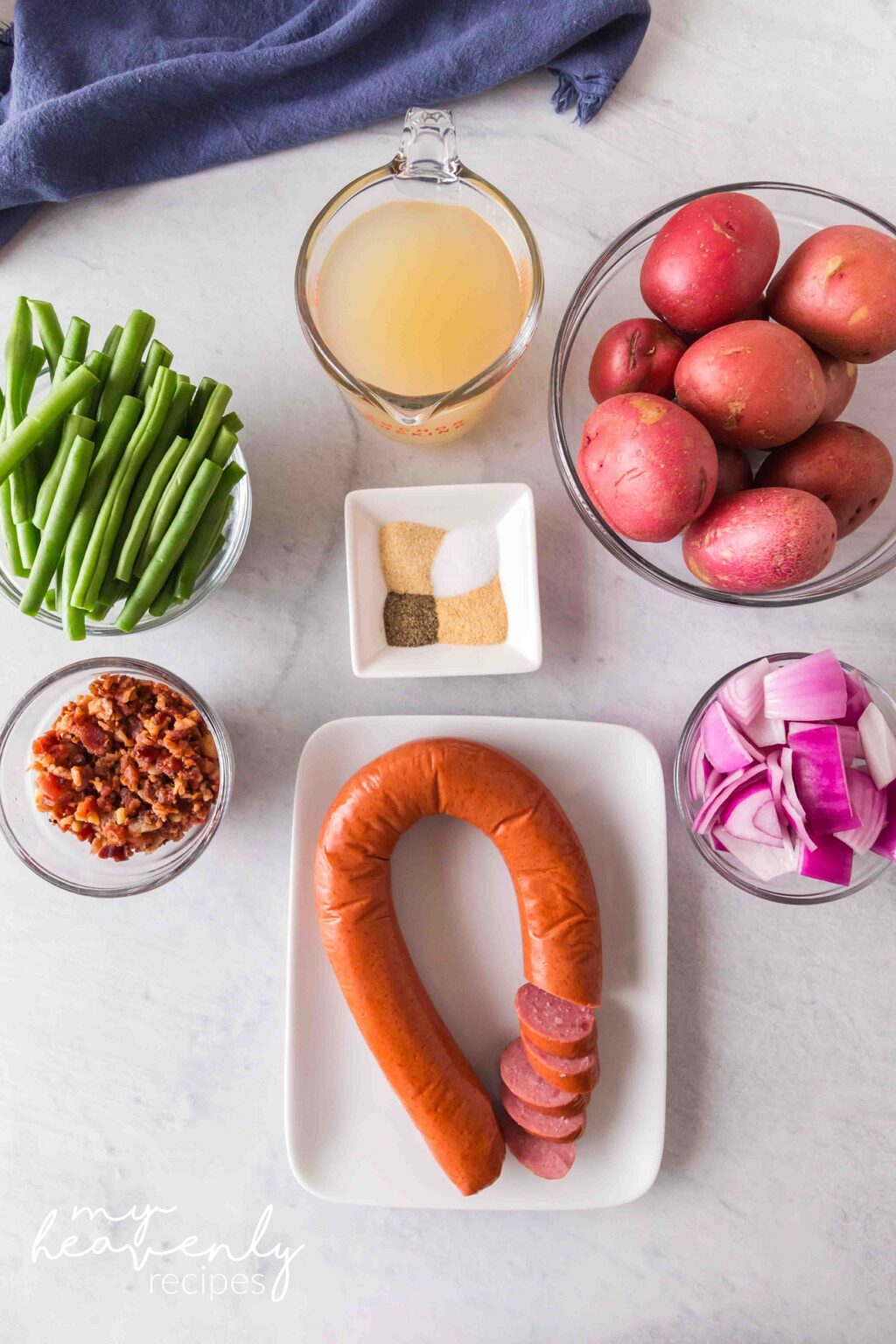 Crockpot Kielbasa, Green Beans, and Potato Meal - My Heavenly Recipes