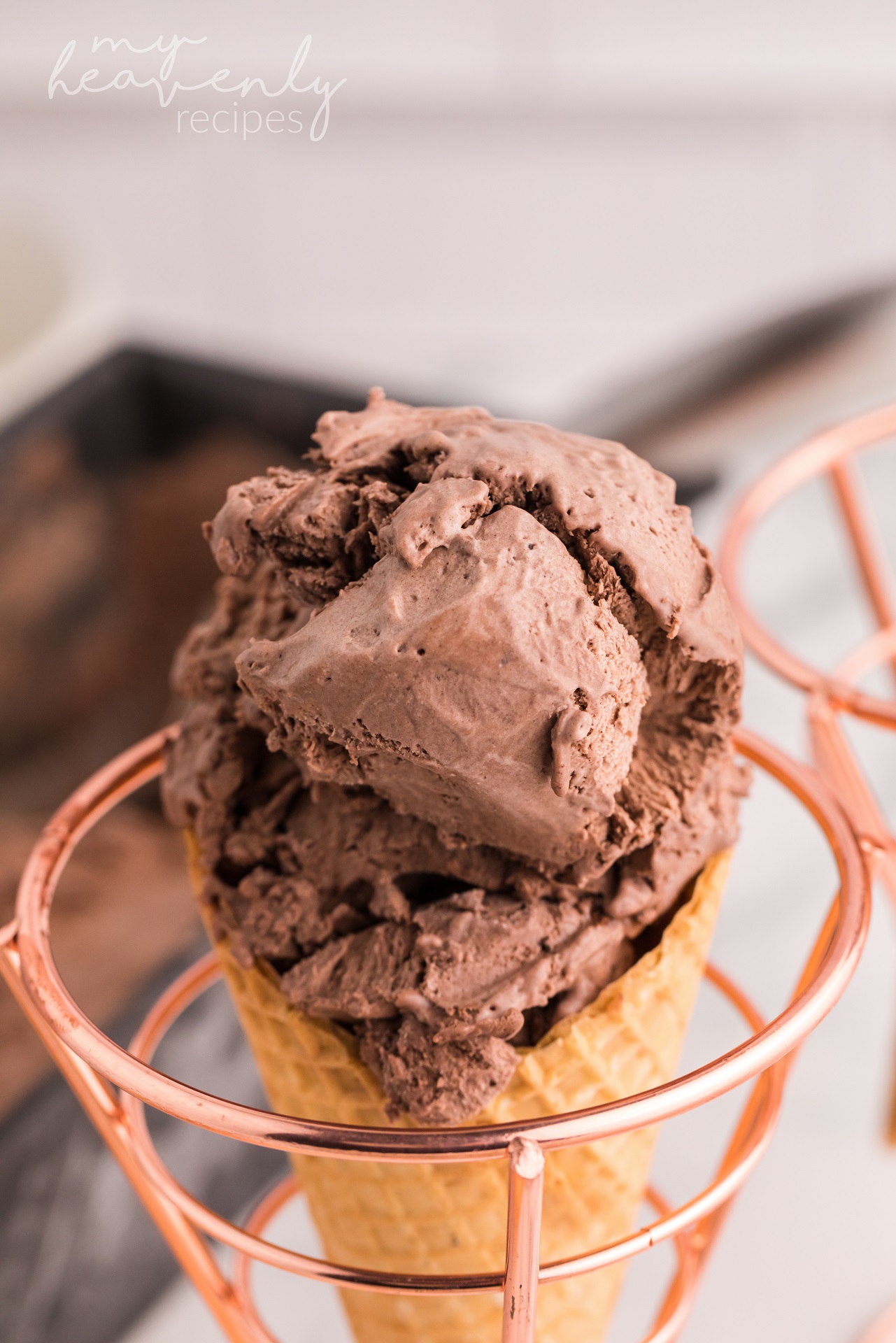 Homemade Chocolate Ice Cream Recipe - My Heavenly Recipes