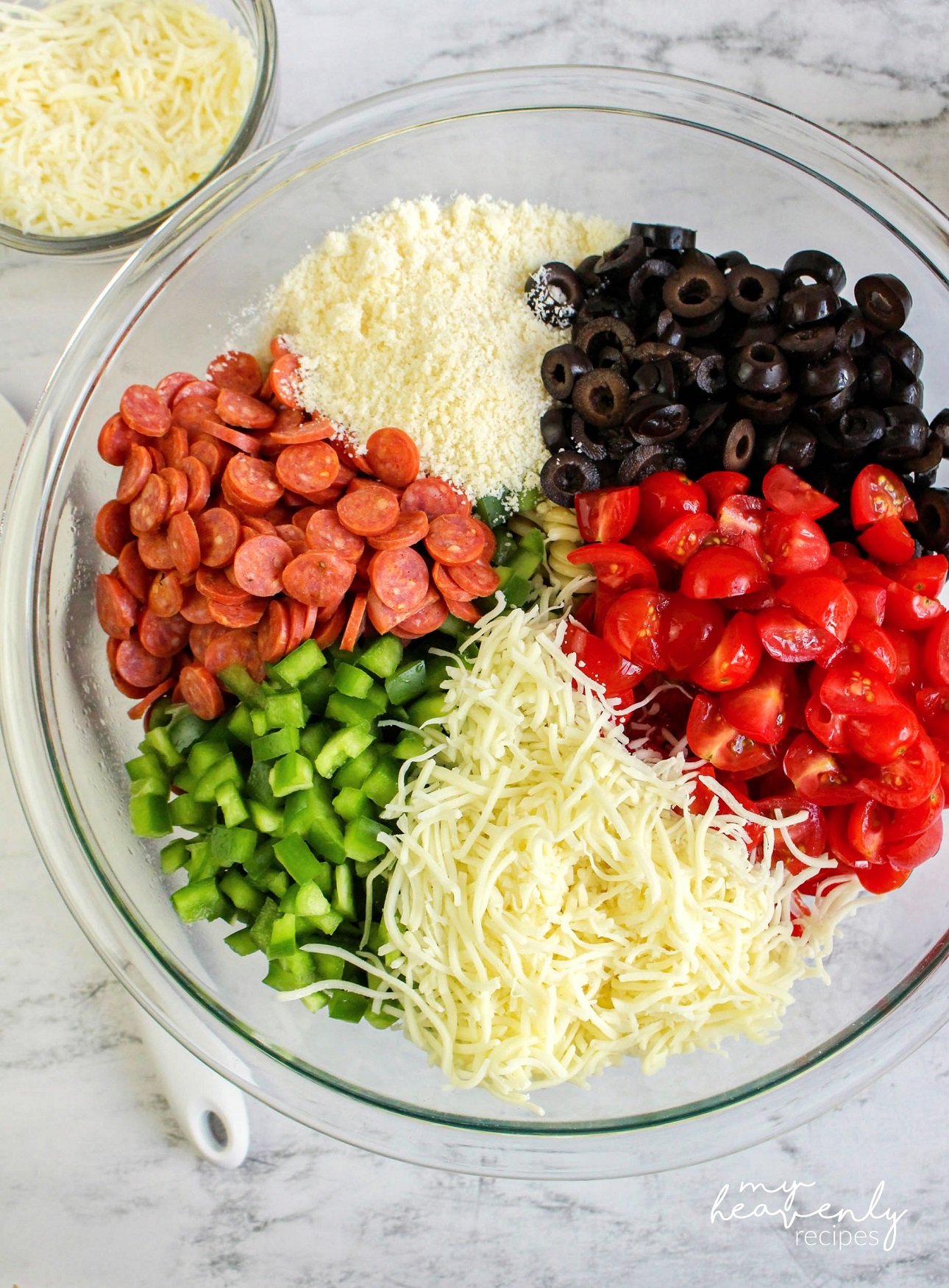 Pepperoni pasta salad my heavenly recipes