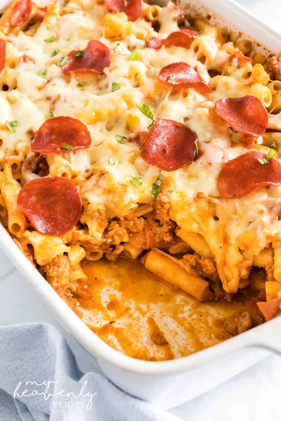 Pizza Pasta Bake Recipe My Heavenly Recipes