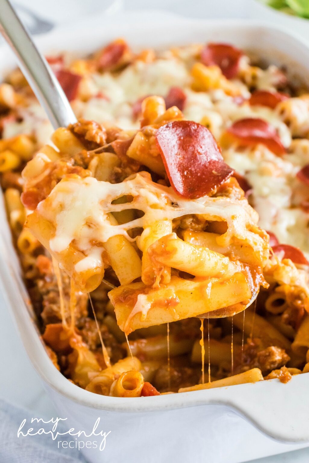 Pizza Pasta Bake Recipe My Heavenly Recipes