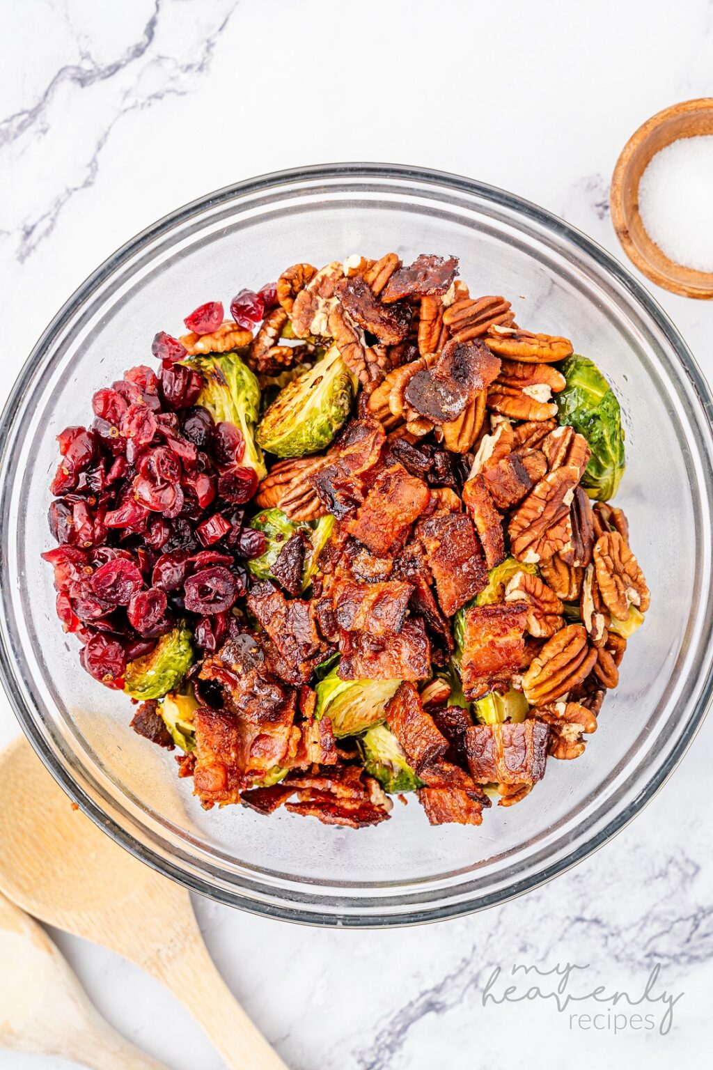 Roasted Brussel Sprouts with Bacon & Pecans My Heavenly Recipes