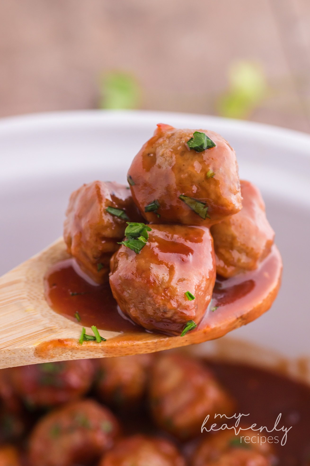 Crockpot Cranberry Meatballs Recipe - My Heavenly Recipes