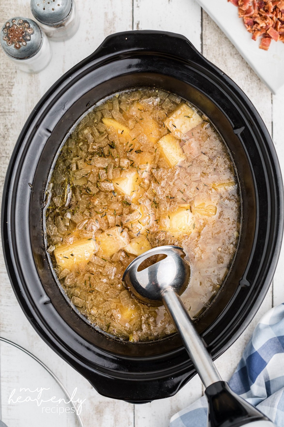 Crockpot Potato Soup Recipe - My Heavenly Recipes