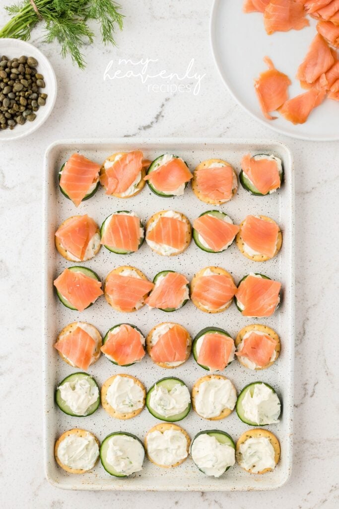 Smoked Salmon and Cream Cheese Bites - Dizzy Busy and Hungry!