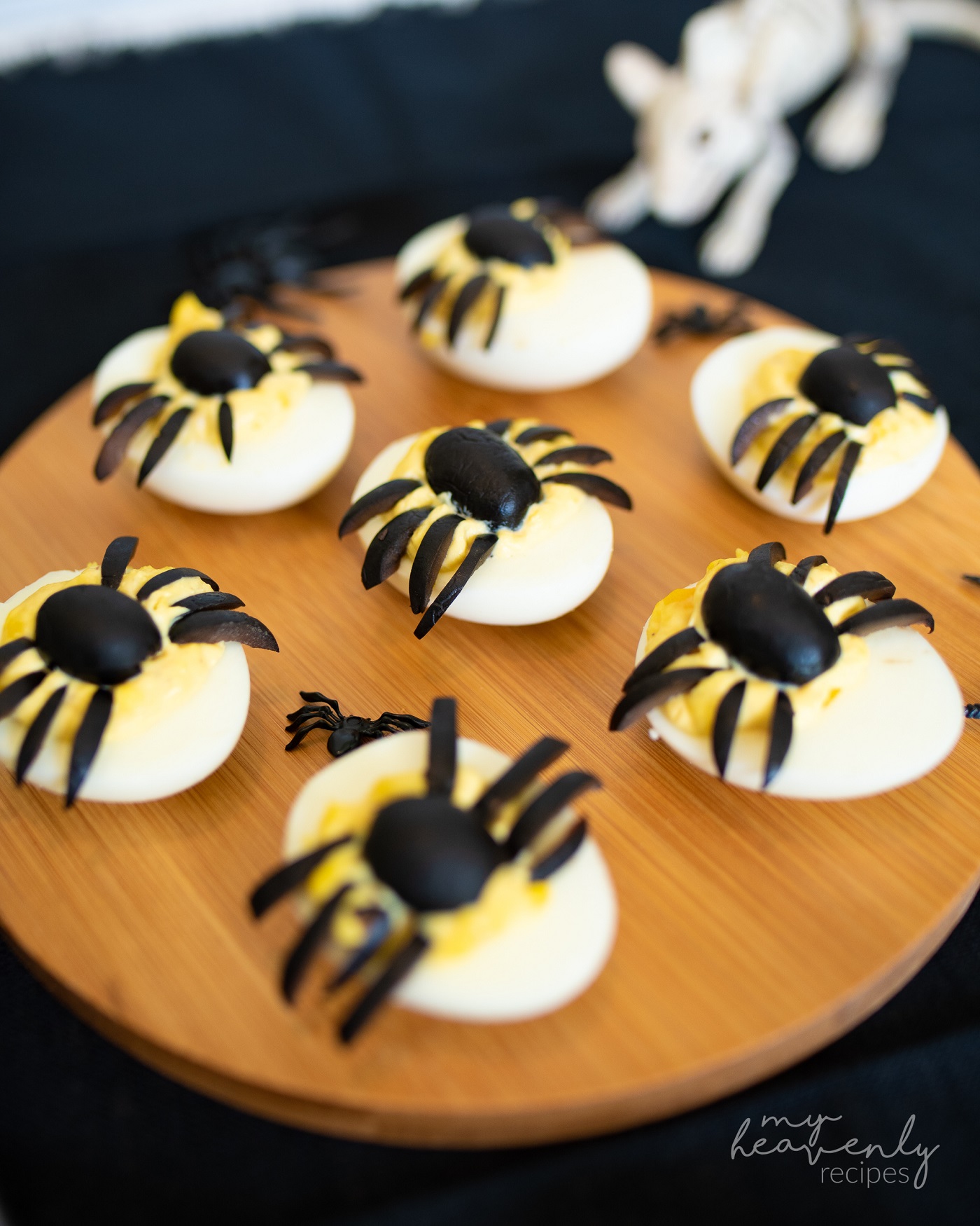 Spooky Spider Deviled Eggs