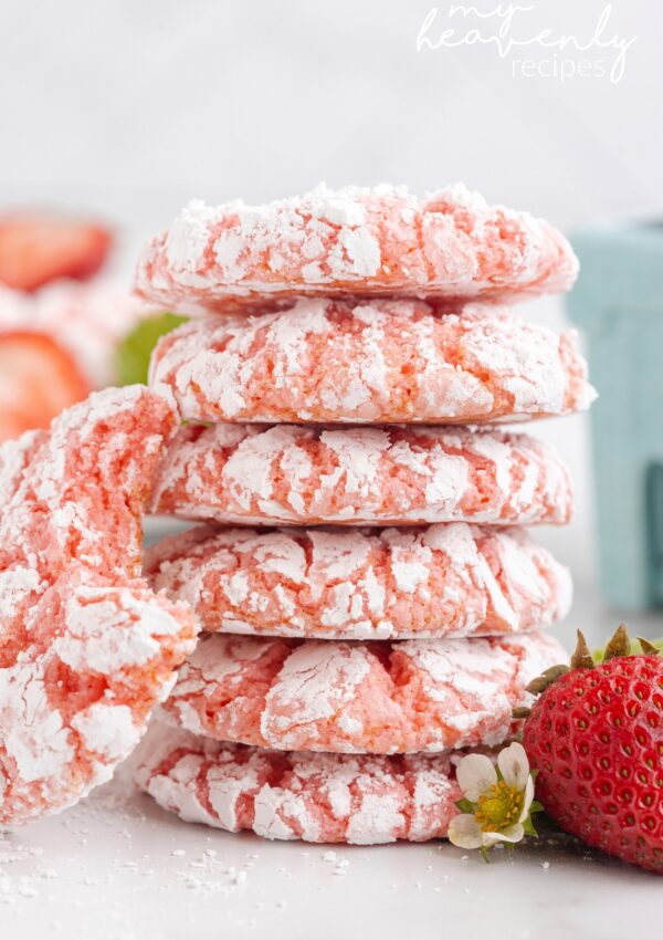 Cake Mix Strawberry Cookies