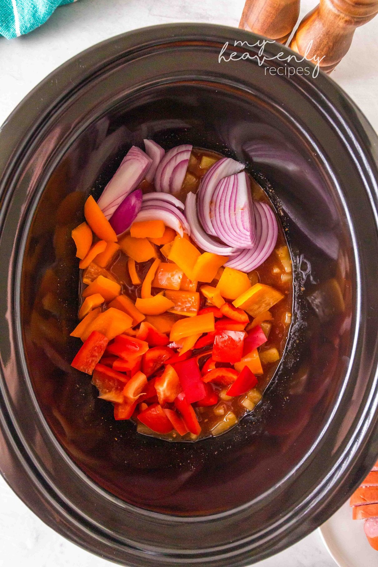 Crockpot Sweet and Sour Kielbasa Meal My Heavenly Recipes