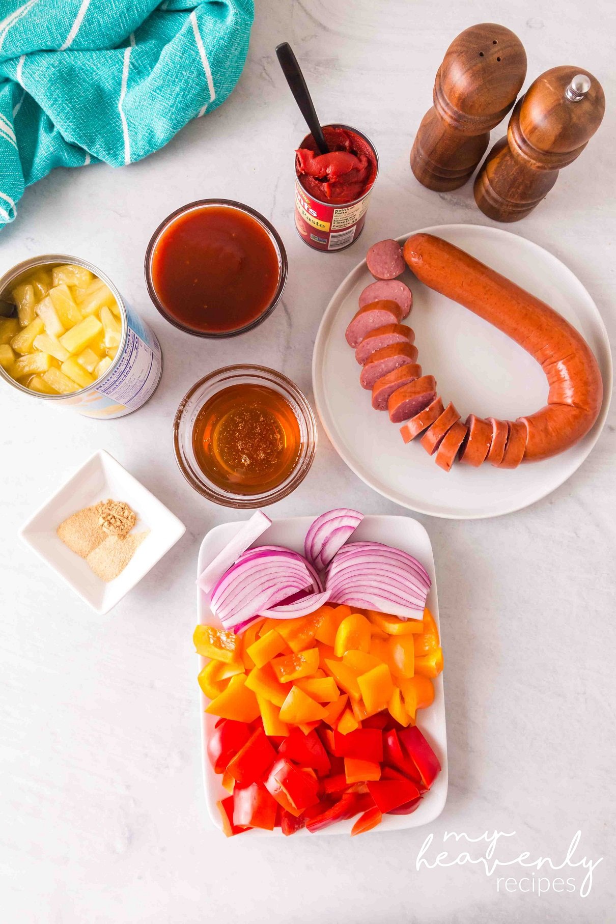 Crockpot Sweet and Sour Kielbasa Meal My Heavenly Recipes