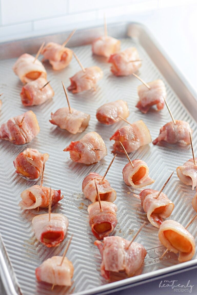 Bacon Wrapped Water Chestnuts My Heavenly Recipes