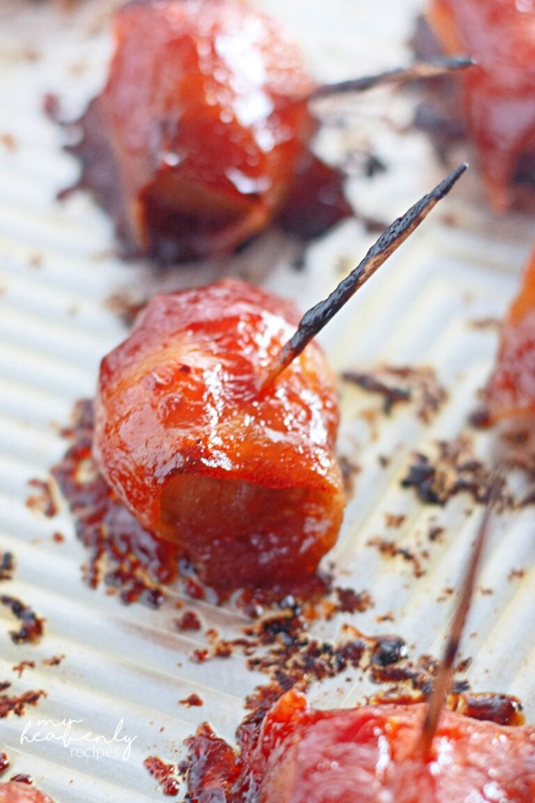 Bacon Wrapped Water Chestnuts My Heavenly Recipes