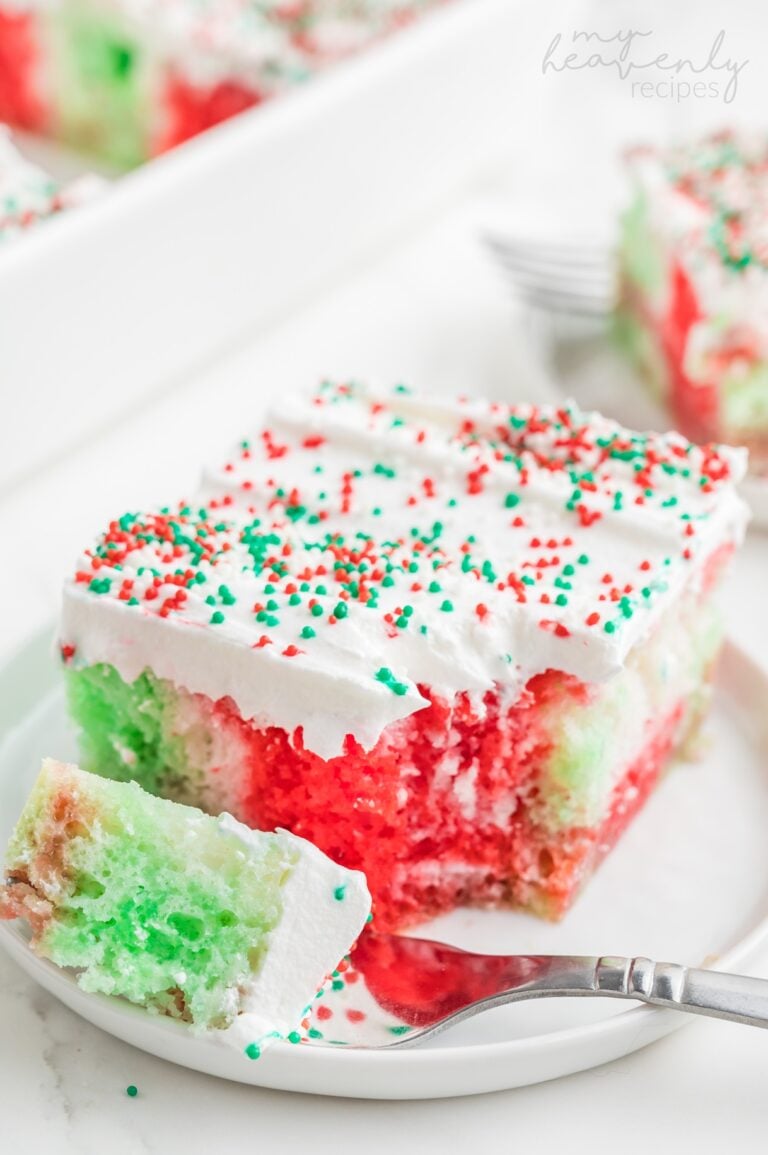 Christmas Poke Cake Recipe My Heavenly Recipes
