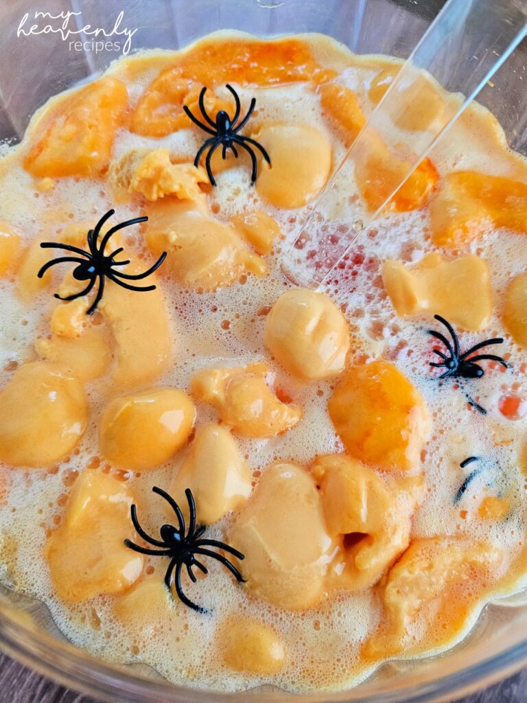 3-Ingredient Halloween Punch with Orange Sherbet