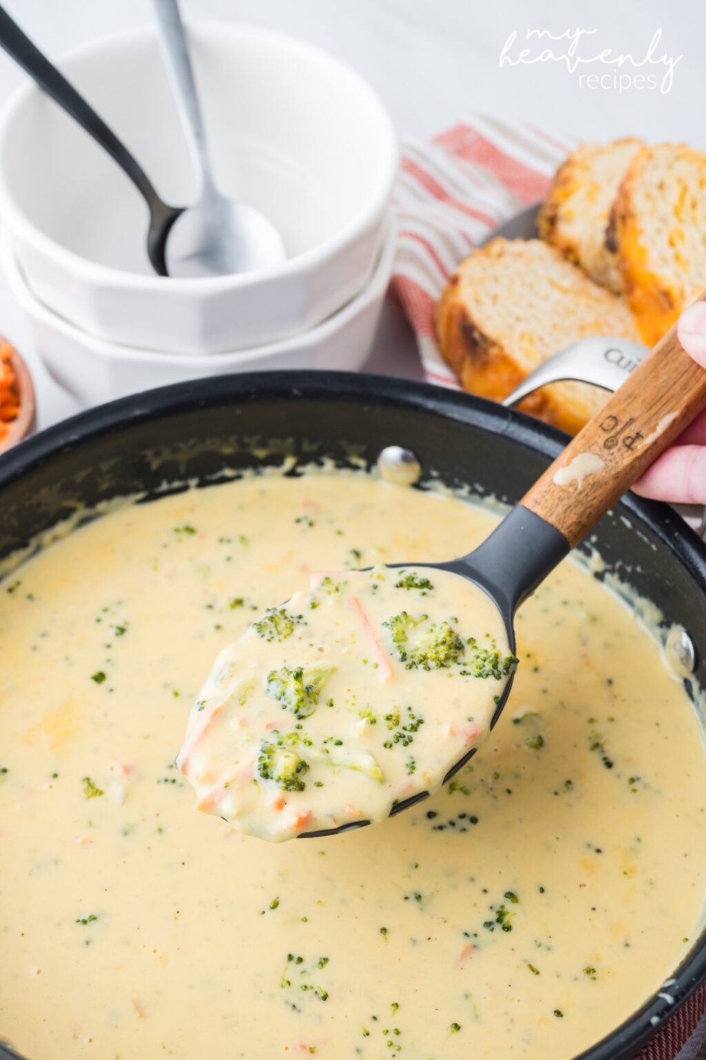 Broccoli and Cheese Soup Recipe - My Heavenly Recipes