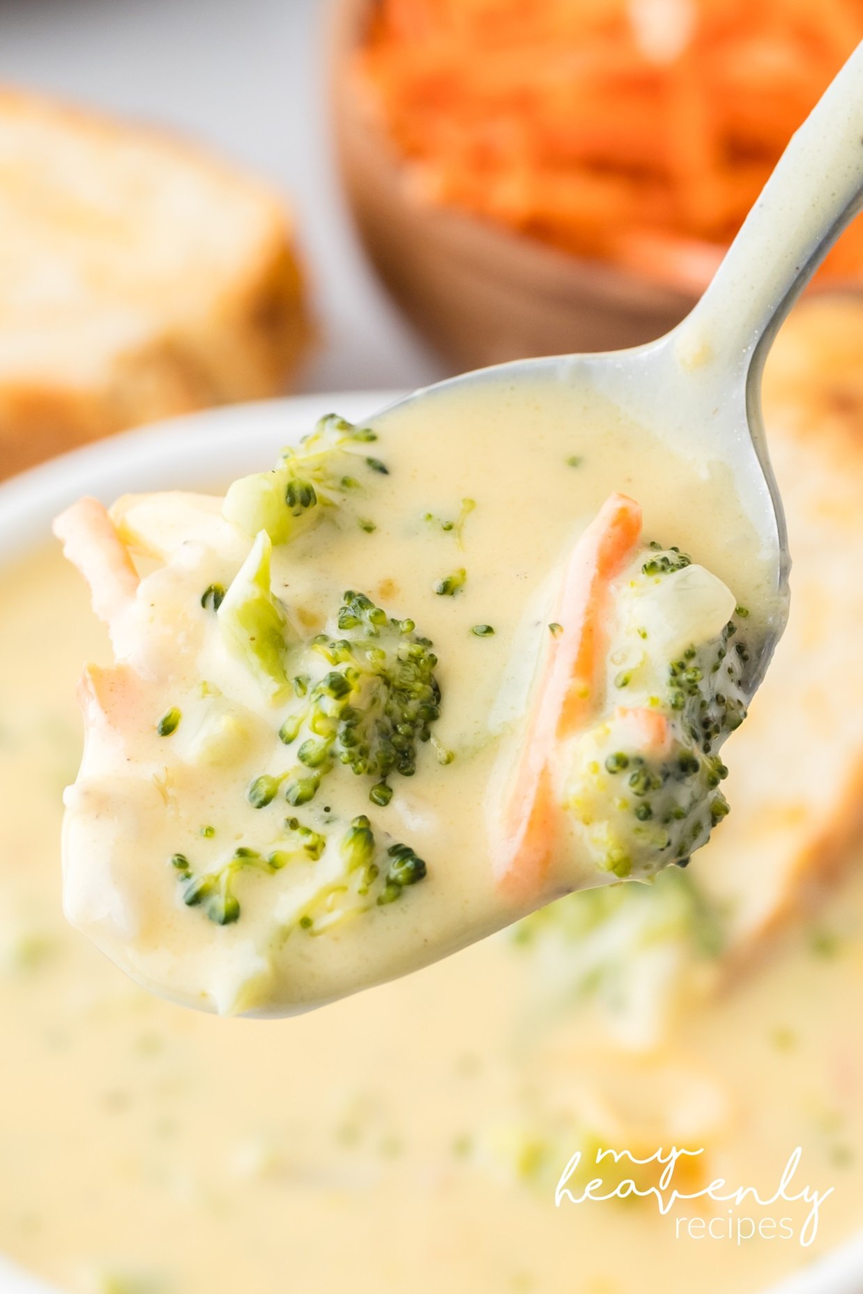 Broccoli and Cheese Soup Recipe - My Heavenly Recipes