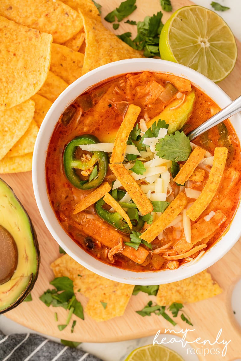 Chicken Tortilla Soup Recipe My Heavenly Recipes