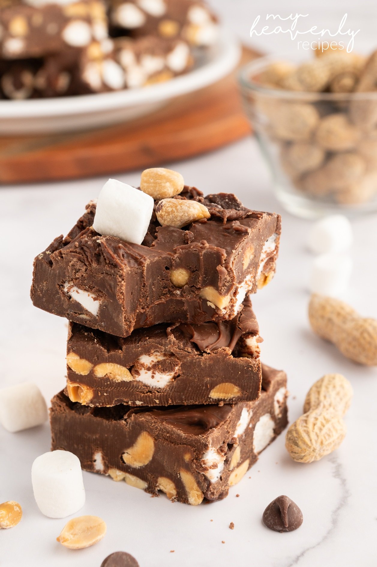 Rocky Road Fudge Recipe - My Heavenly Recipes