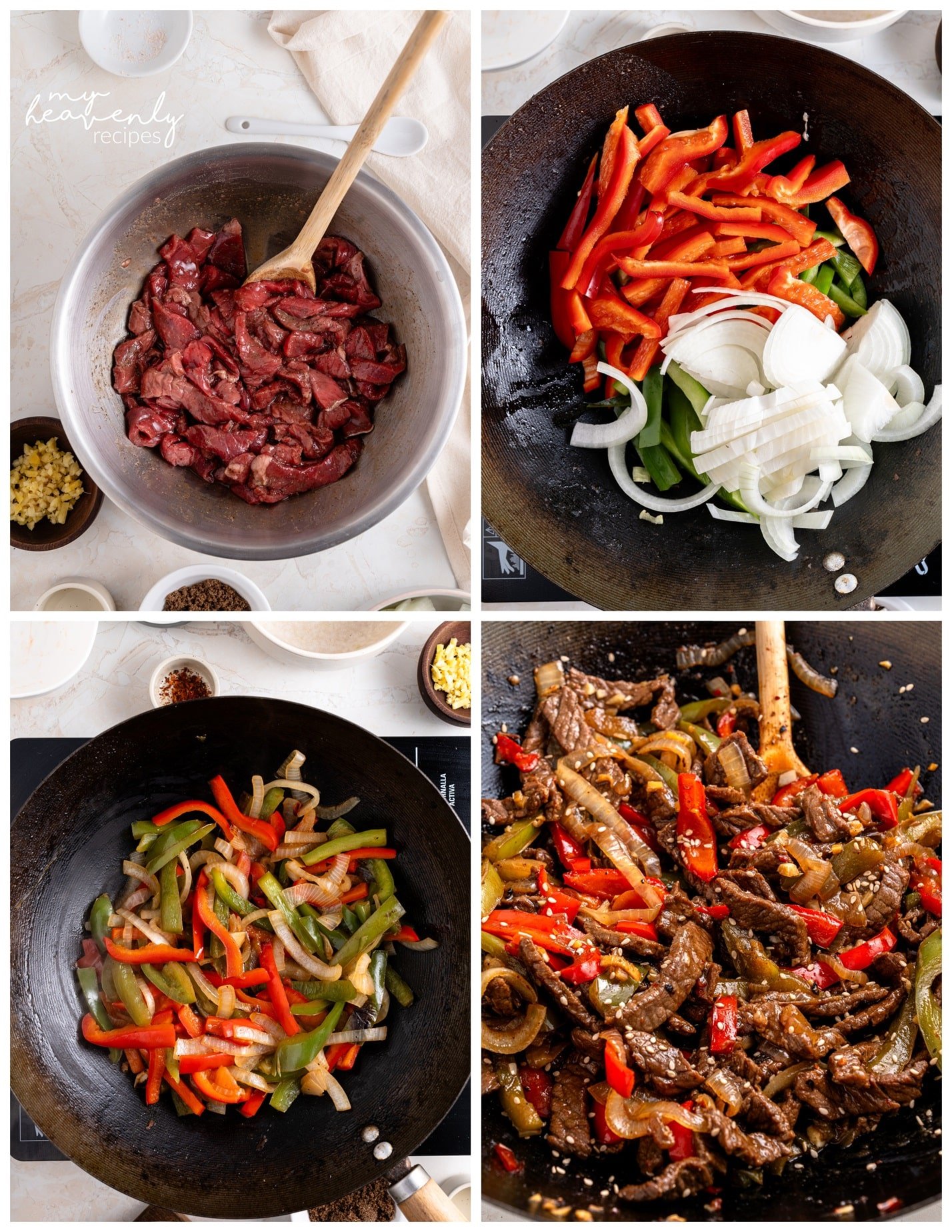 Pepper Steak Recipe - My Heavenly Recipes