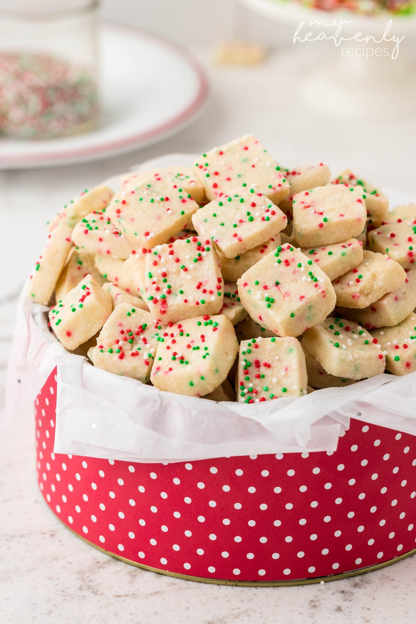 Christmas Shortbread Cookie Bites Recipe