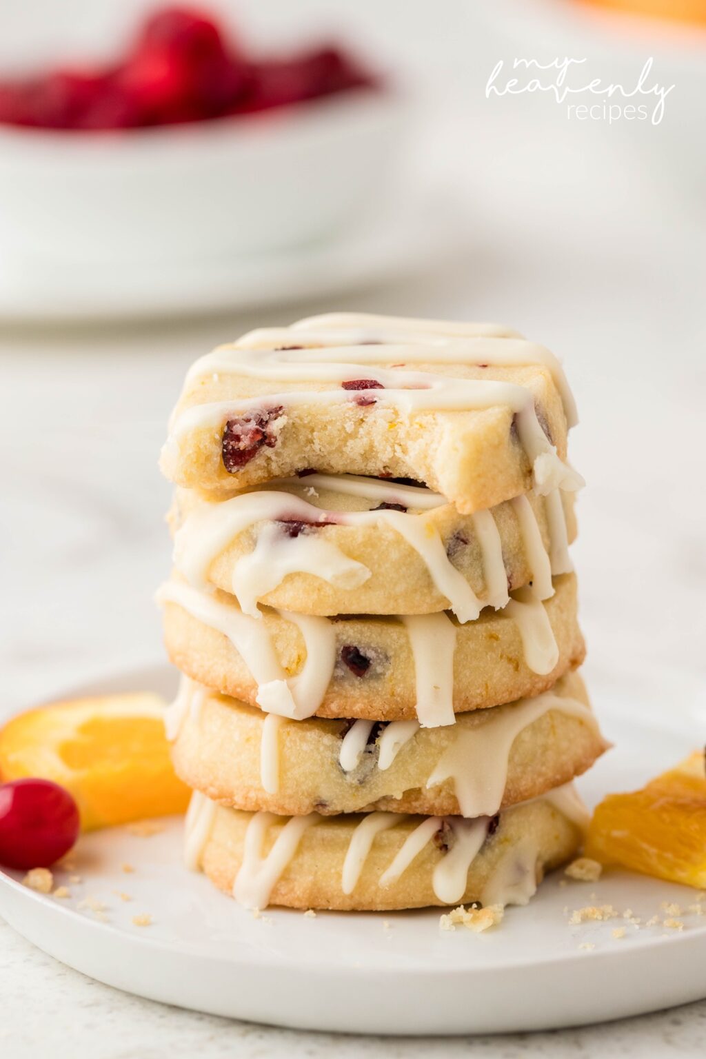 Cranberry Orange Cookies Recipe - My Heavenly Recipes