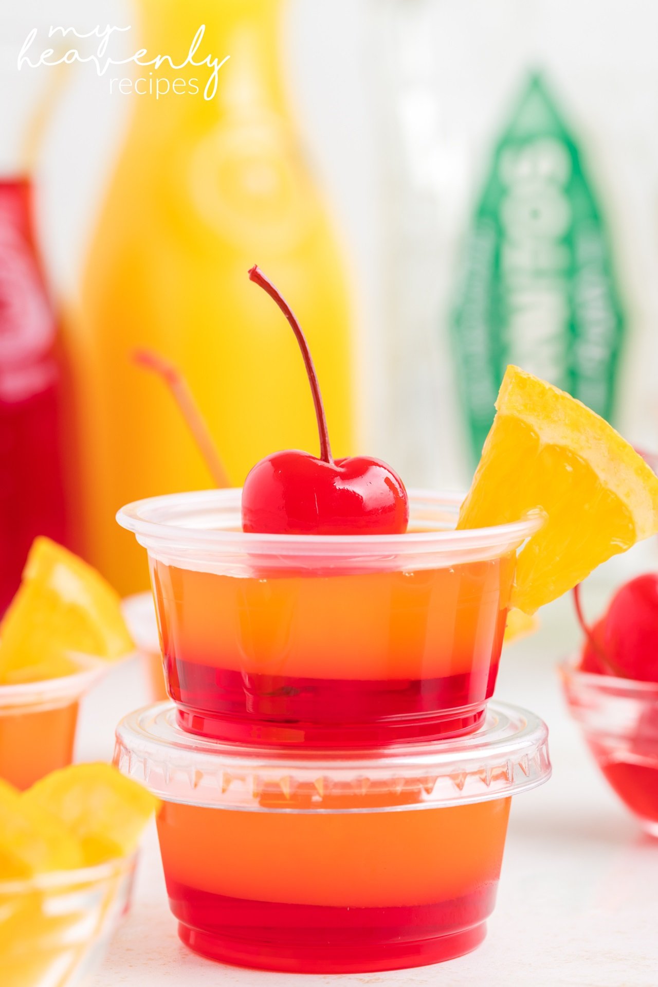 Tequila Sunrise Jello Shots