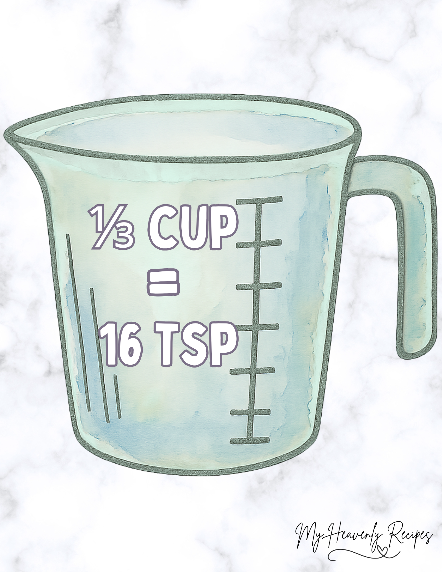 1/3 Cup is How Many tsp?