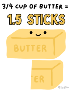 How many Sticks of Butter is 3/4 Cup? - My Heavenly Recipes