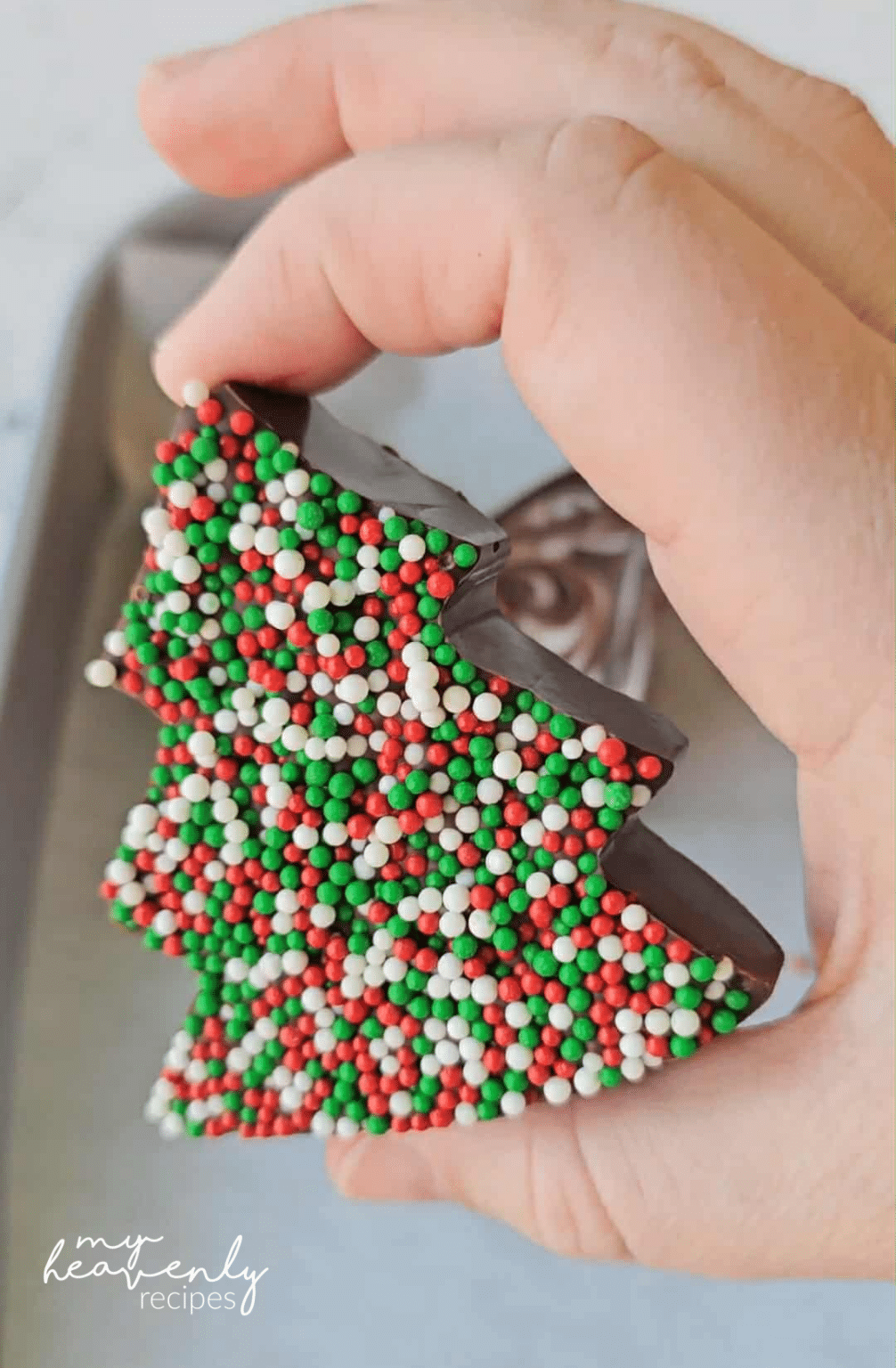 Cookie Cutter Sprinkle Chocolate Bars - My Heavenly Recipes